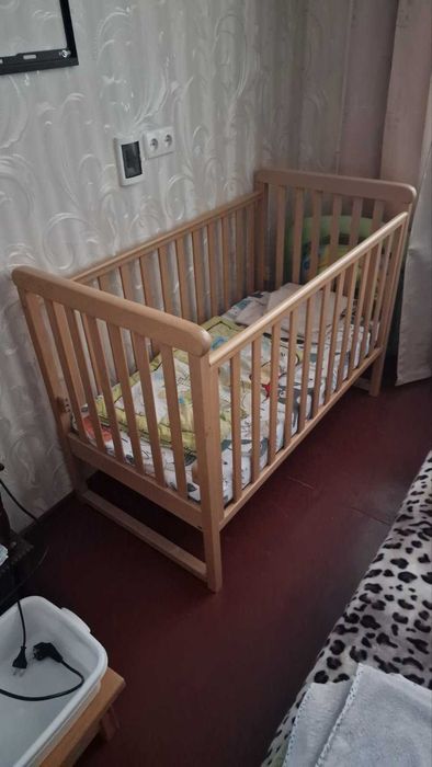 Кроватка детская "Верес" без ящика и маятника, с матрасом