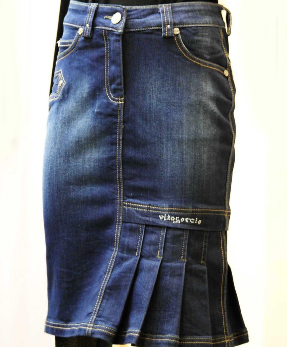 Юбка джинсовая красивая размер S ХS