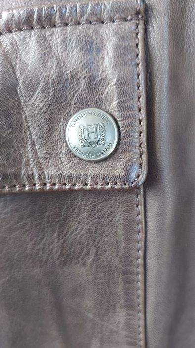 kurtka męska Tommy Hilfiger ze skóry naturalnej rozm. M