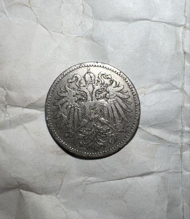 Moneta 10 krajcarów (kreuzer) 1893 Austro-Węgry srebro