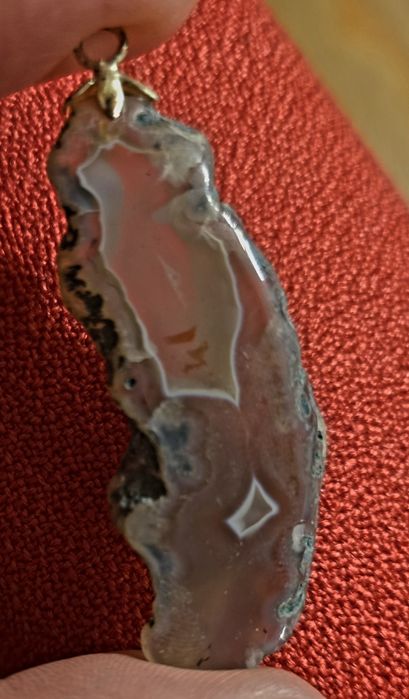 Wisior z agatem, zawieszka Agat z Rudna