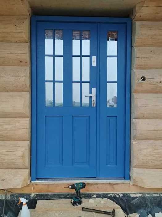 Drzwi zewnętrzne dębowe Producent Pomiar Montaż Dostawa Dotacja