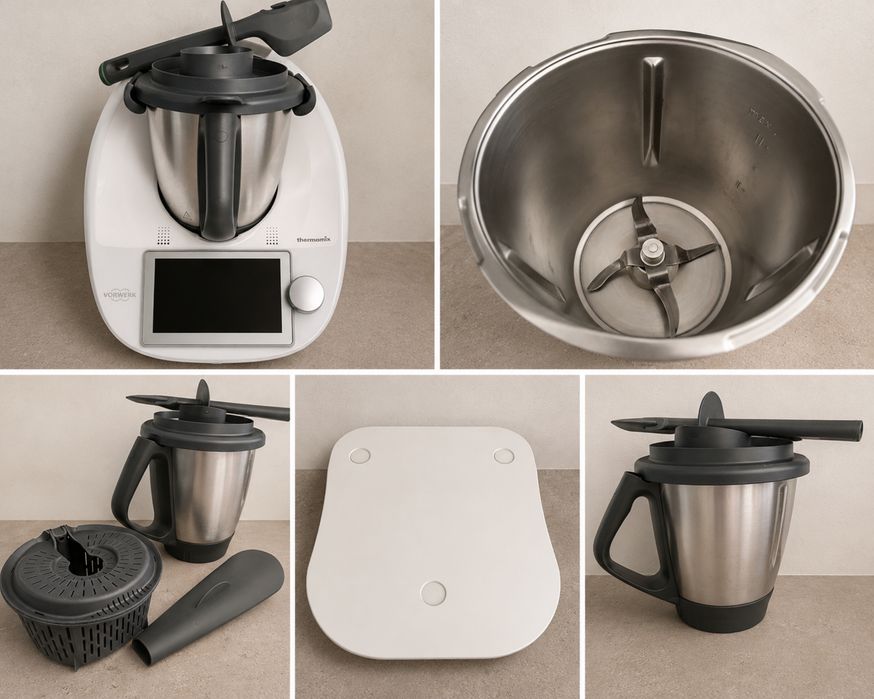 Sprzedam Thermomix TM6 – bogaty zestaw z dodatkowymi akcesoriami!