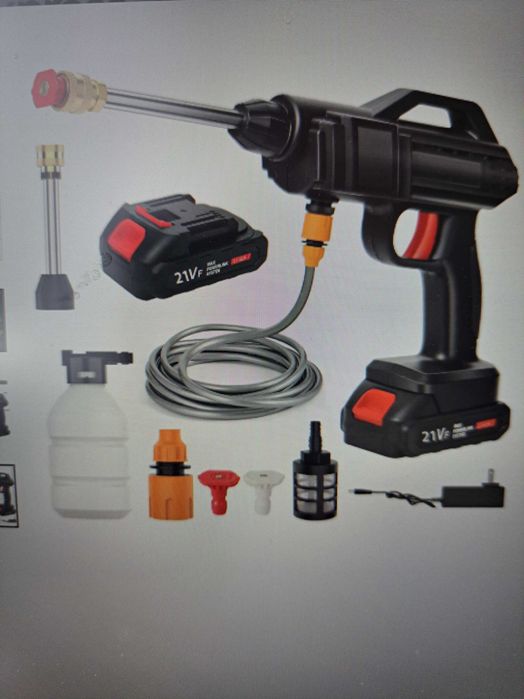 50 BAR elektryczny wysokociśnieniowy pistolet do mycia -2 szt  aku