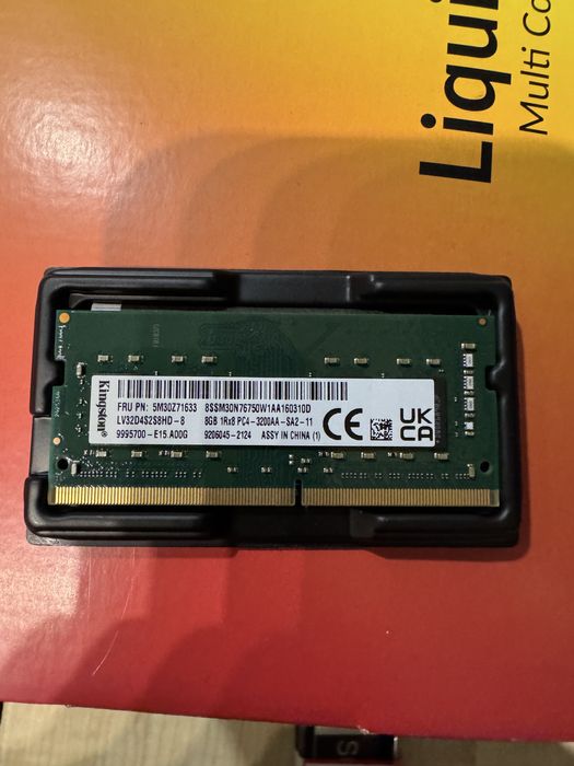 Оперативна памʼять для ноутбука Kingston 8GB SO-DIMM DDR4 3200MHz