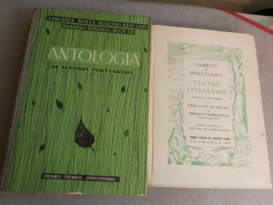 Literatura Portuguesa e Livros Escolares c/ 80 anos (Antiguidades)