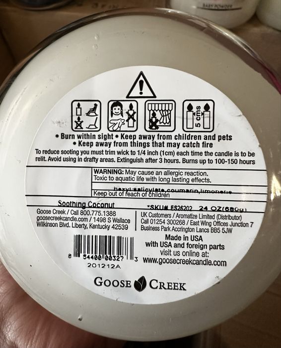 Goose creek soothing coconut