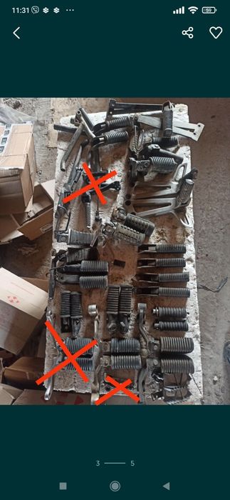 Підніжки мотоцикла