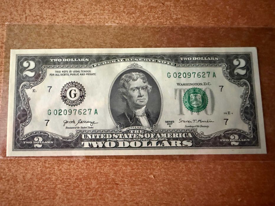 2 Dolary Amerykańskie Stan UNC !