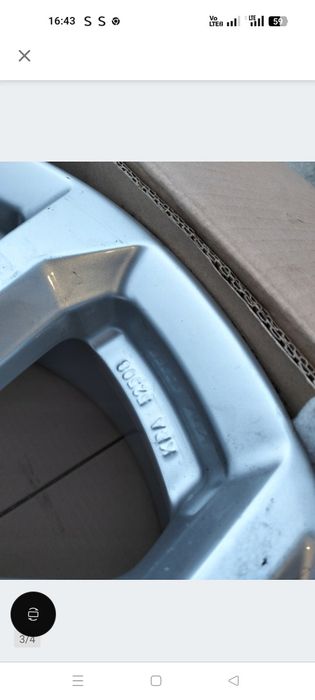 Felga Aluminiowa Dezent TA Silver 7.0x17   5x114.3  ET38 Nowa