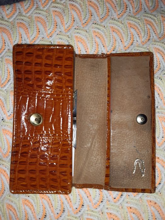 Кошельки кожаные (новые и винтаж) крокодил PIERRE CARDIN