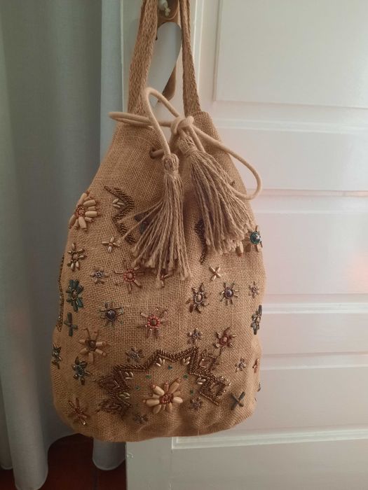 Saco/bolsa/carteira artesanal nova