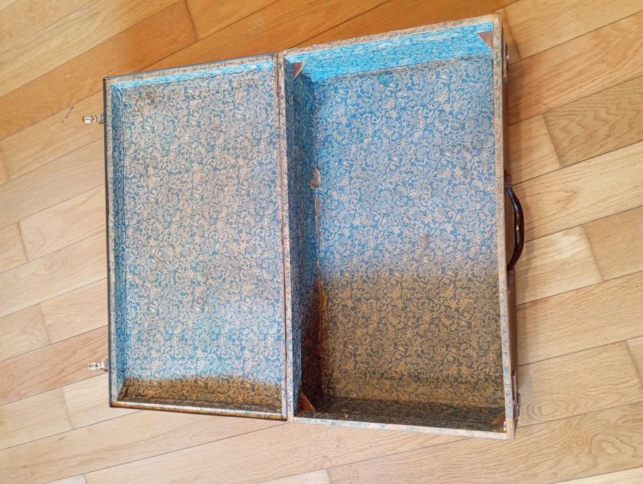 Mala de cartão de viagem ( genuína em cartão prensado )