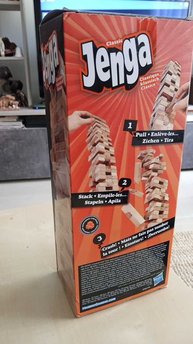 Hasbro Jogo Mesa Jenga (novo/fechado)