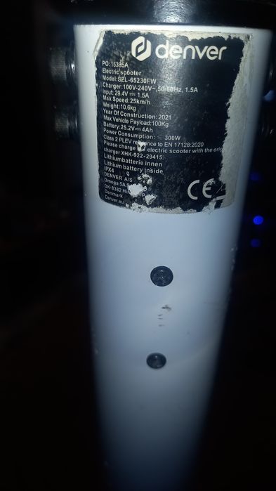 Trotinete Denver SEM BATERIA INCLUIDA