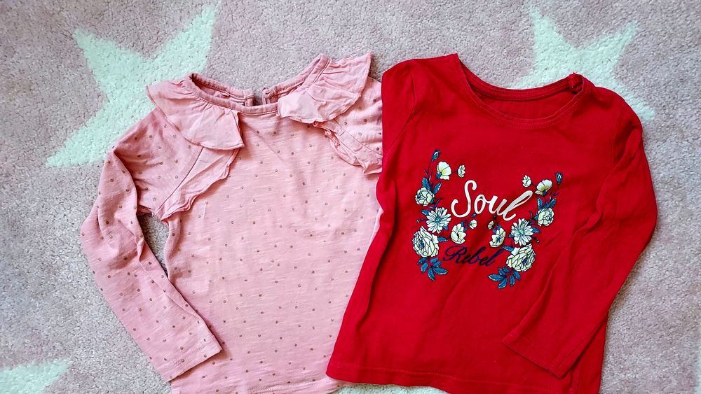 Bluzki z długim rękawem 2-3 lata