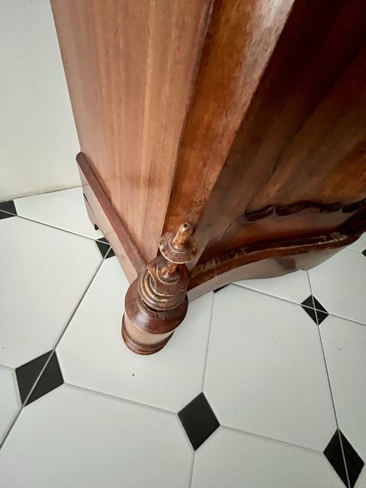 Antyczna komoda z litego drewna XIX w. | Biedermeier | kredens