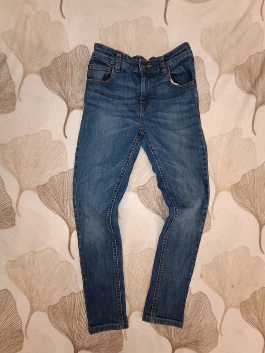 Spodnie Dżinsy Chłopięce Next Skinny 128 cm Wąskie Regulowane