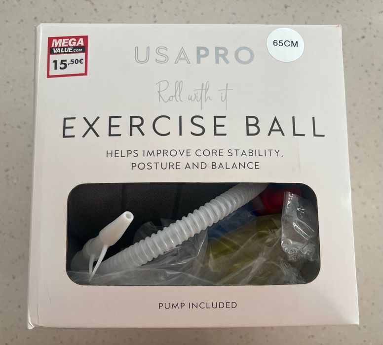 Bola Pilates com bomba