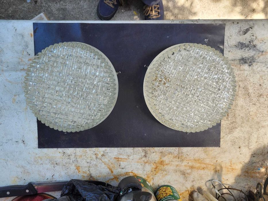 3 Candeeiros Tecto Parede Plafonie Antigos