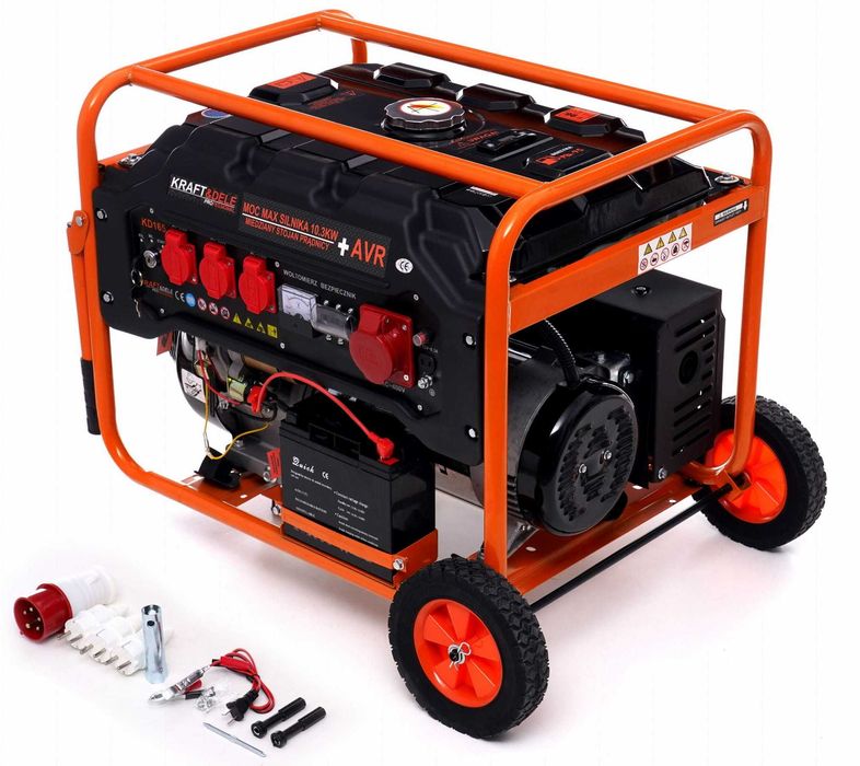 agregat prądotwórczy generator trójfazowy 230V 400V AVR na kołach PB95