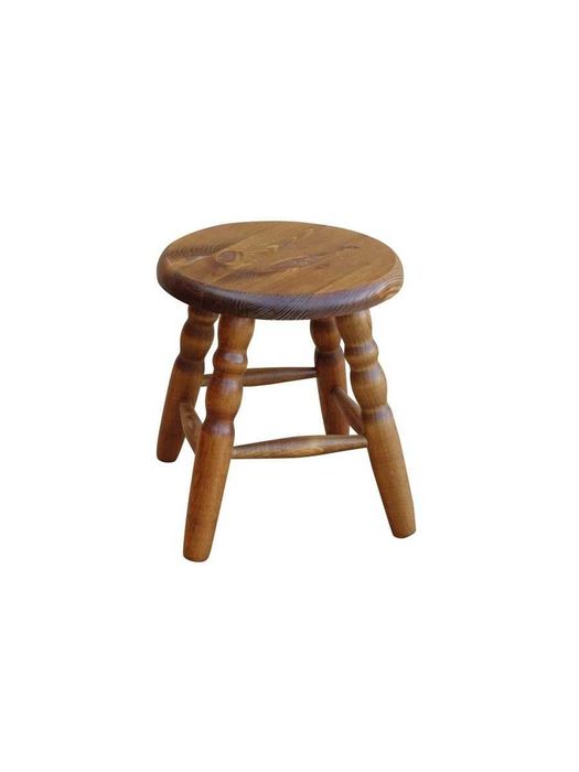 Taboret drewniany sosnowy 35 cm Mały PRODUCENT MEBLI