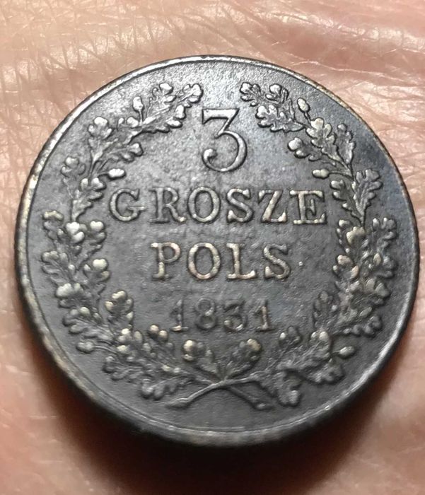 3 grosze Powstanie listopadowe