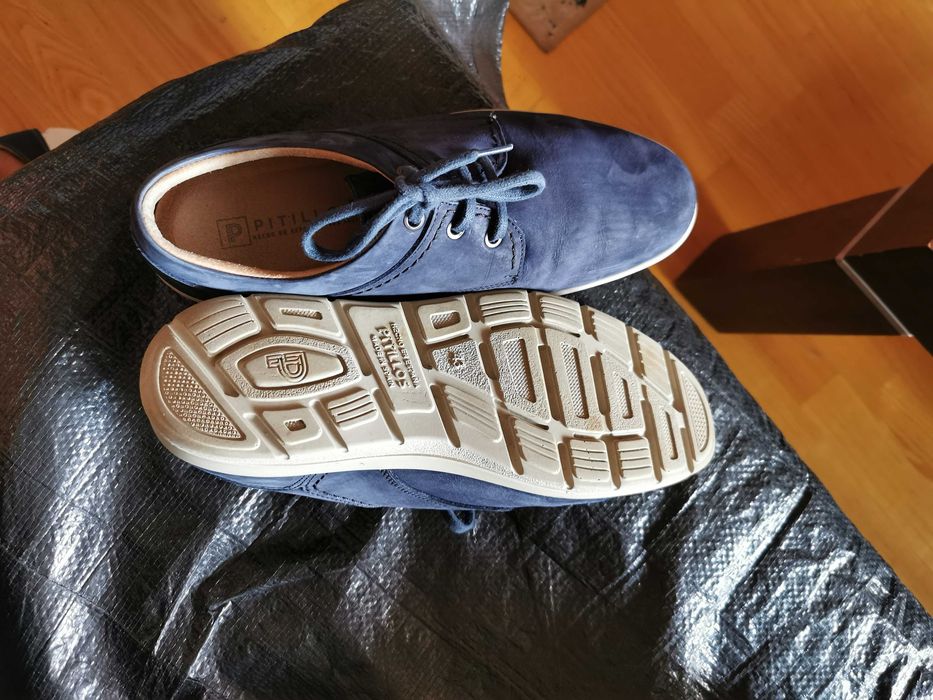 Hiszpańskie zamszowe męskie buty