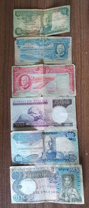 Notas banco de Angola 1973