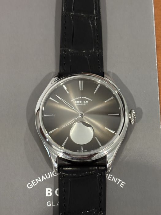 Relógio automático Borman Moonphase (estilo H. Moser)