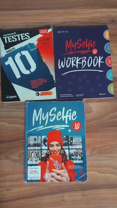 Livros 10ano Inglês manual e fichas