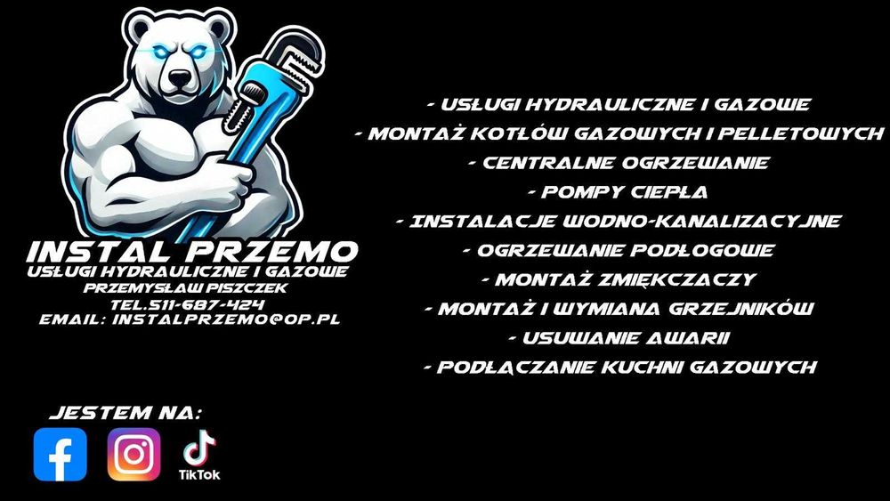 Usługi hydrauliczne i gazowe Hydraulik Gazownik INSTAL PRZEMO