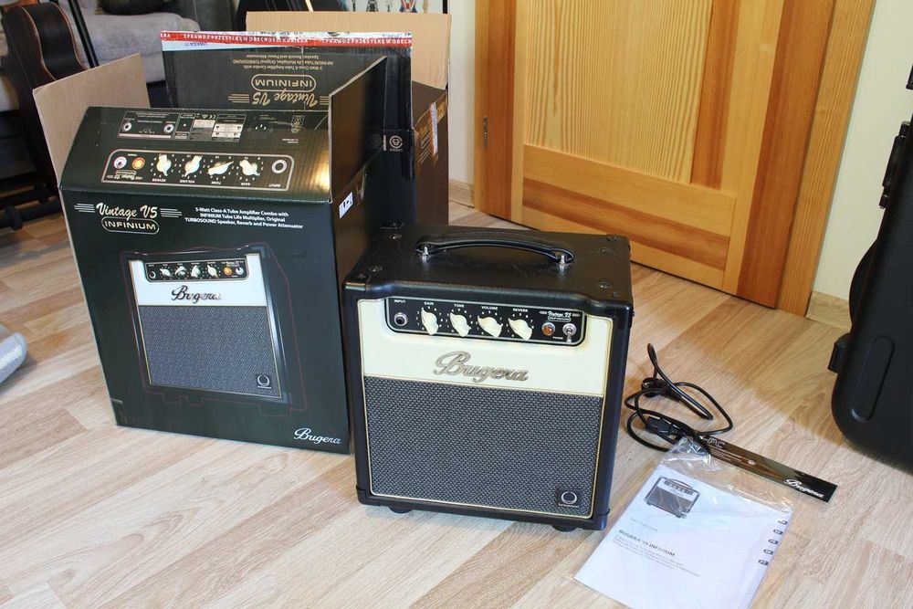 Lampowy wzmacniacz gitarowy Bugera V5 INFINIUM. Idealny jak nowy.
