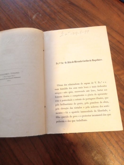 José Estevão esboço histórico livro primeiro 1863