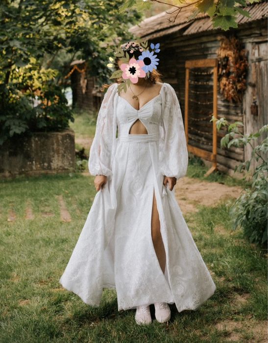 Suknia ślubna boho - r. 36/38