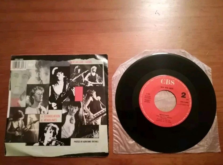 Disco Vinil Single 7'' 45 RPM Wa wa nee Stimulation PT 1985/1986
