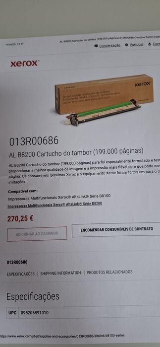 Cartuchos para xerox altalink C8035