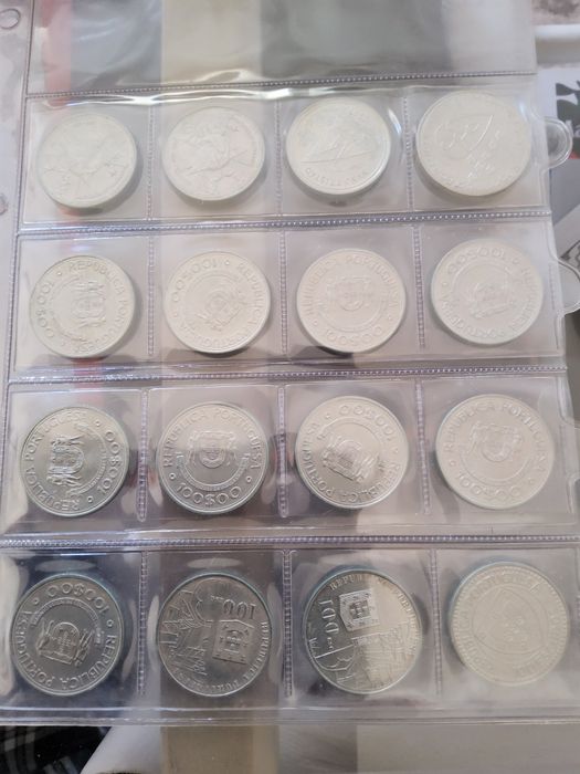 16 moedas dec100 escudos