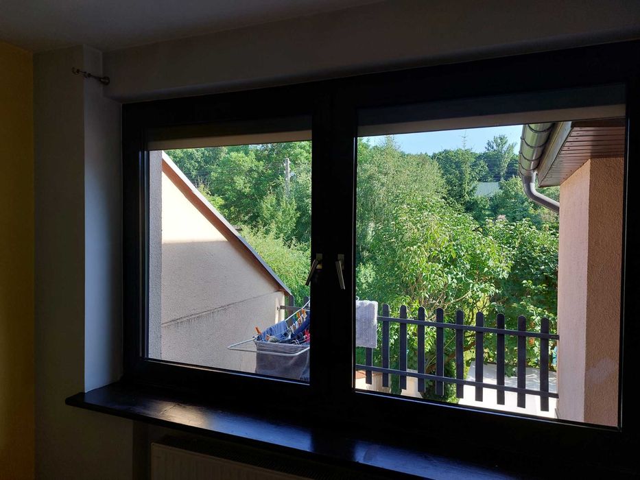 Okno plastikowe dwuskrzydłowe