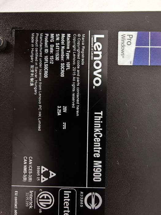 Неттоп Lenovo ThinkCentre M900 I5 16 Гб