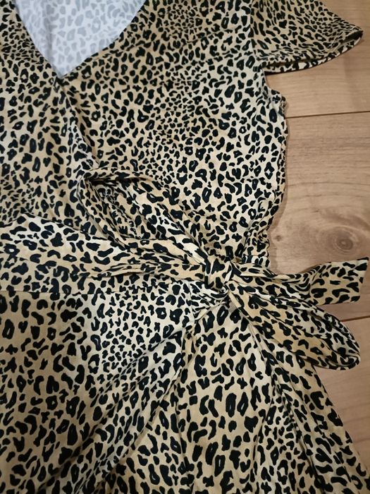 Vestido aveludado fluido curto H&M - tamanho 38