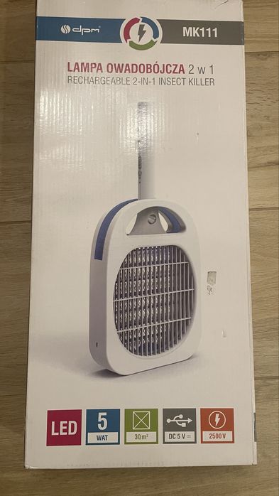 Lampa Łapka Owadobójcza 2 W 1 Usb Mk111 Dpm model MT02