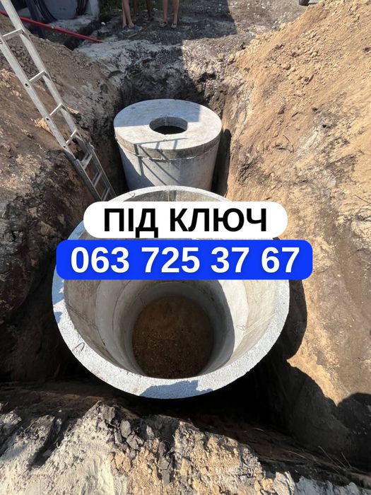 Строительство сливных ям. Копка траншей. Септик канализация БЕЗ посредников‼️ Аварийный выезд в день обращения‼️ Днепровская область и Днепр