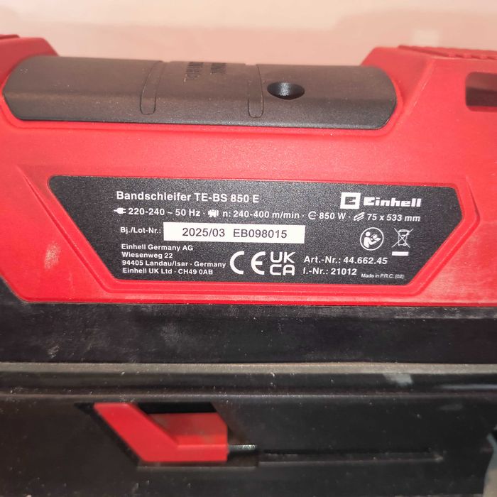 Szlifierka taśmowa czołg Einhell TE-BS 850 E 850W