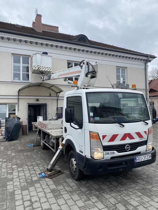 Podnośnik koszowy na busie zwyżka wynajem