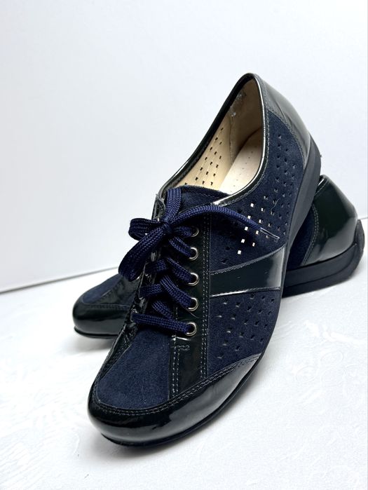 Półbuty zdrowotne skórzane Helvesko r.41 komfortowe