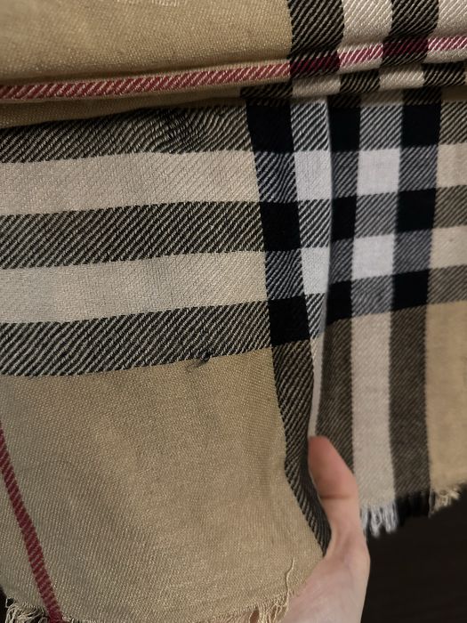 шарф Burberry 100% кашемір