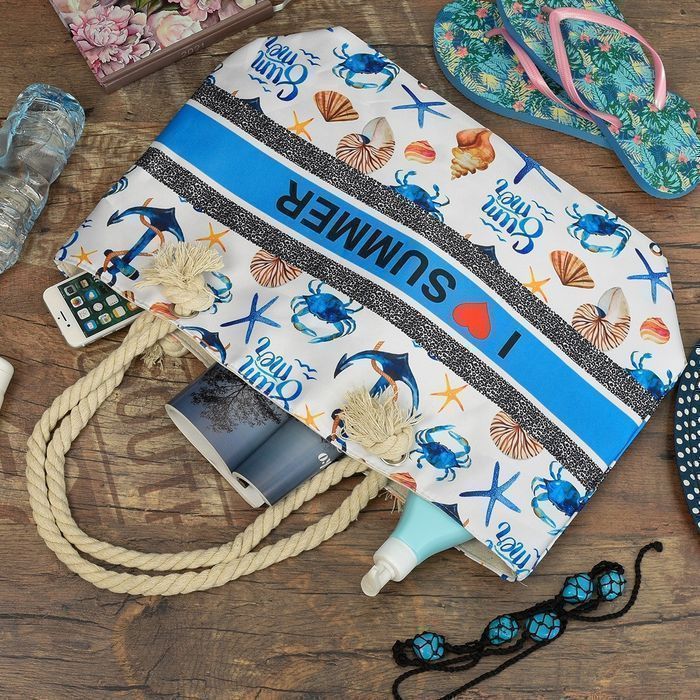 Duża torba plażowa torebka summer na lato pojemna