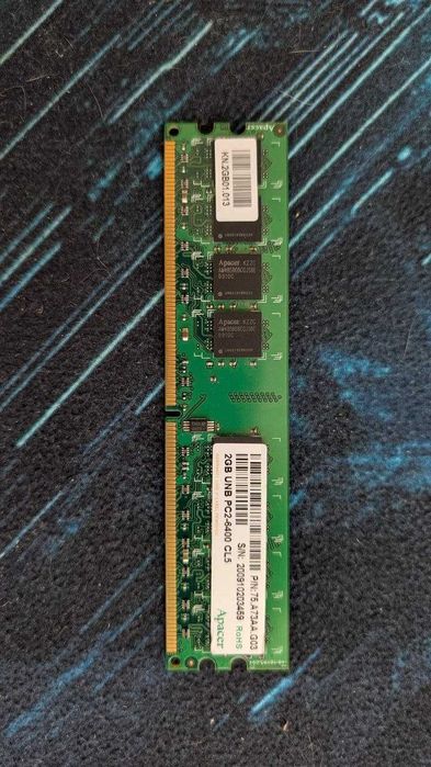 Оперативна пам'ять Apacer 2GB DDR2-800 PC2-6400 CL5