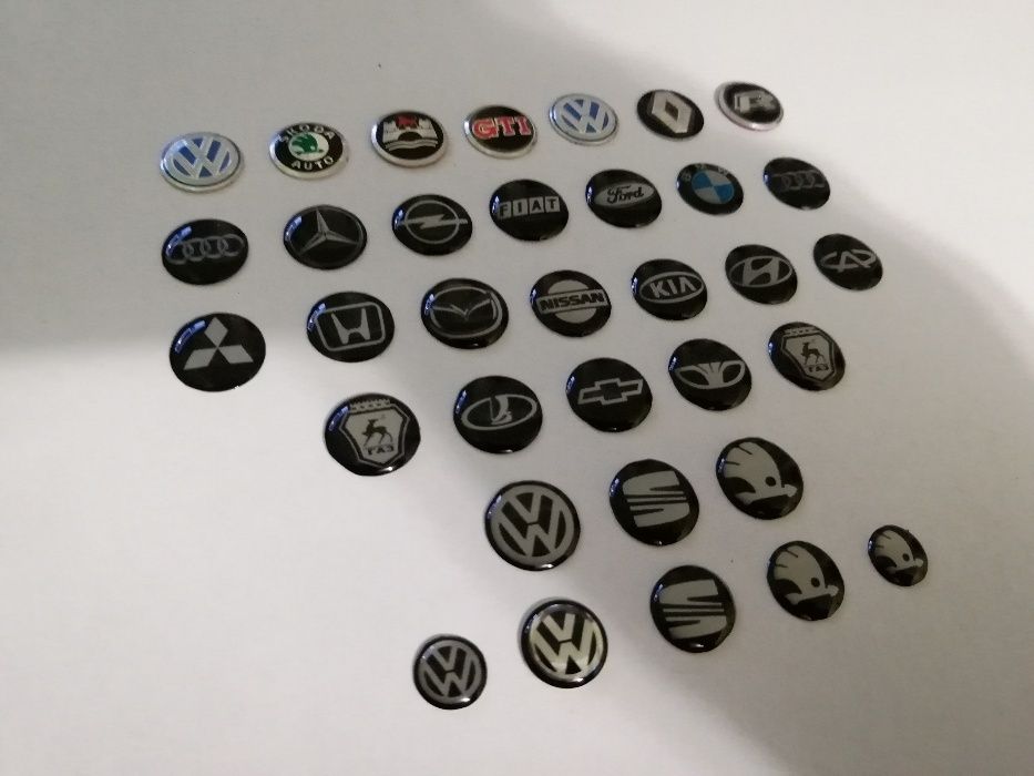 Логотипы на выкидной ключ VW, Skoda и др.(Ø10мм,Ø12мм,Ø14мм) от 2-х шт